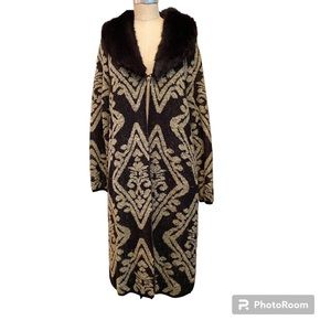 Chico’s Marielle Faux-Fur Long Open Cardigan